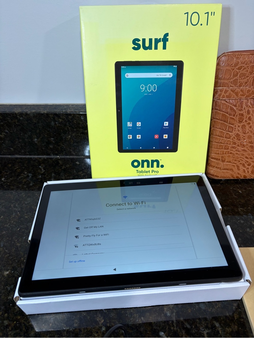 ONN 10.1" Tablet Pro in Black w/New Screen Protector, Charging Cable, & Case - Picture 2 of 10